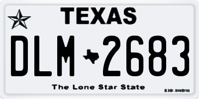 TX license plate DLM2683