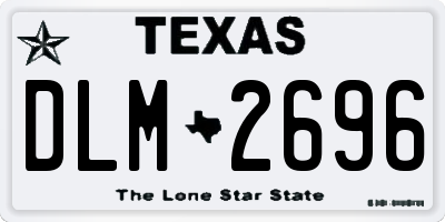 TX license plate DLM2696