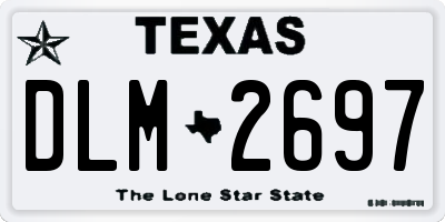 TX license plate DLM2697