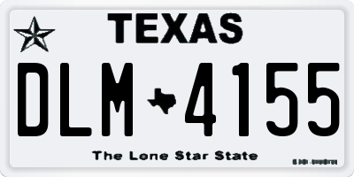 TX license plate DLM4155