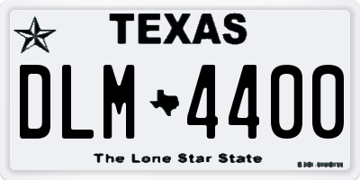 TX license plate DLM4400