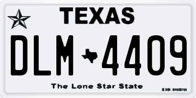 TX license plate DLM4409