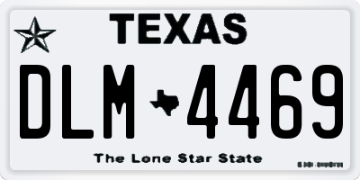 TX license plate DLM4469