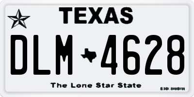 TX license plate DLM4628