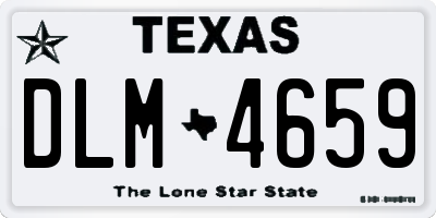 TX license plate DLM4659