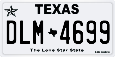 TX license plate DLM4699