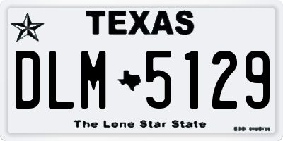 TX license plate DLM5129