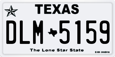 TX license plate DLM5159