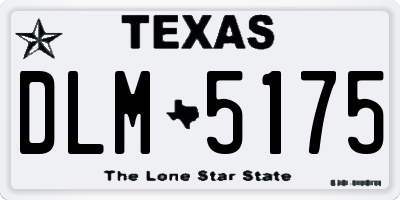 TX license plate DLM5175