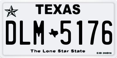 TX license plate DLM5176