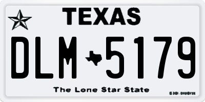 TX license plate DLM5179