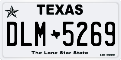 TX license plate DLM5269