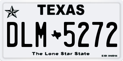TX license plate DLM5272