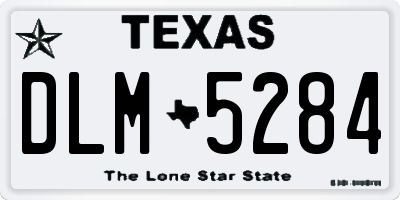 TX license plate DLM5284
