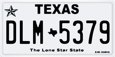 TX license plate DLM5379