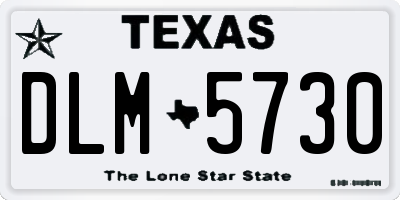 TX license plate DLM5730