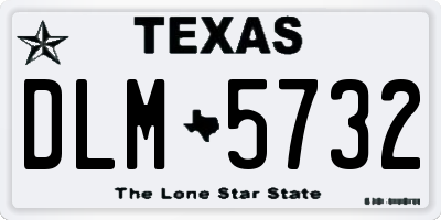TX license plate DLM5732