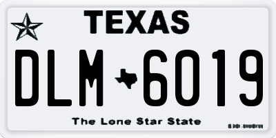 TX license plate DLM6019