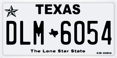 TX license plate DLM6054