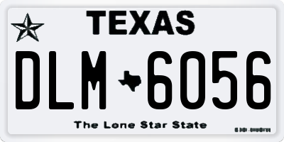 TX license plate DLM6056