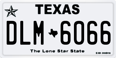 TX license plate DLM6066
