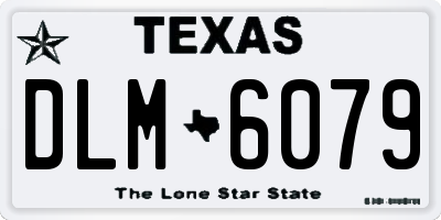 TX license plate DLM6079