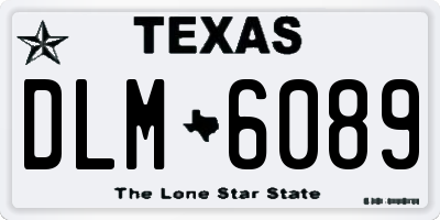 TX license plate DLM6089