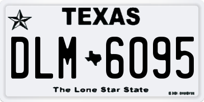 TX license plate DLM6095