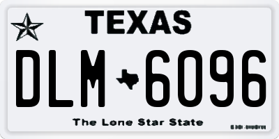 TX license plate DLM6096