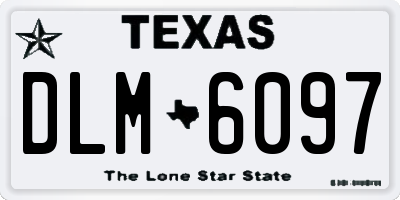 TX license plate DLM6097