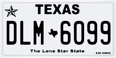TX license plate DLM6099