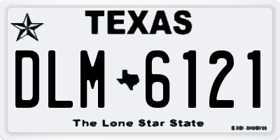 TX license plate DLM6121