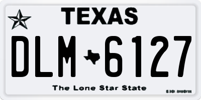 TX license plate DLM6127