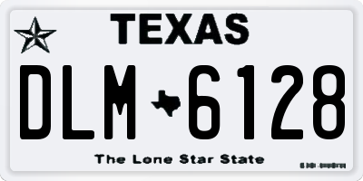 TX license plate DLM6128