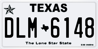 TX license plate DLM6148