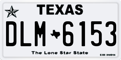 TX license plate DLM6153