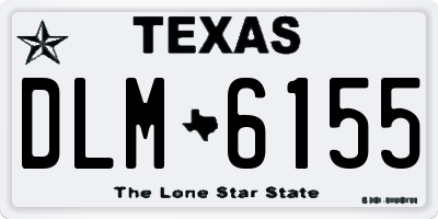 TX license plate DLM6155