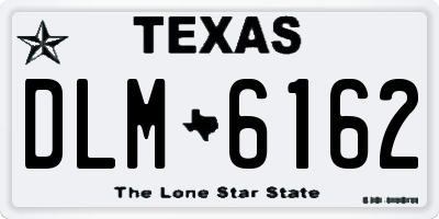 TX license plate DLM6162