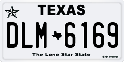 TX license plate DLM6169