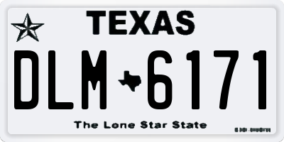 TX license plate DLM6171