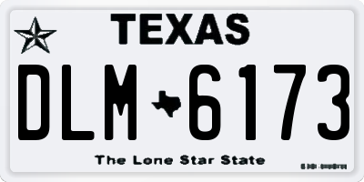 TX license plate DLM6173