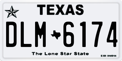 TX license plate DLM6174