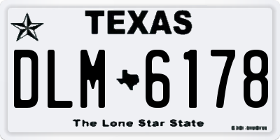 TX license plate DLM6178