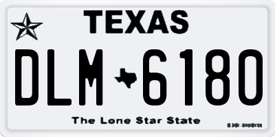 TX license plate DLM6180