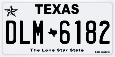 TX license plate DLM6182