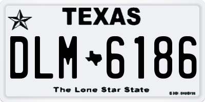 TX license plate DLM6186
