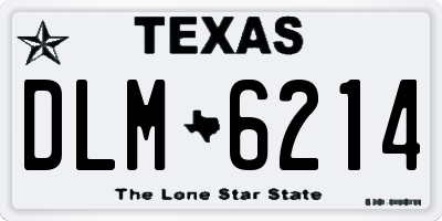 TX license plate DLM6214