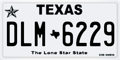 TX license plate DLM6229