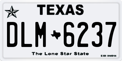 TX license plate DLM6237