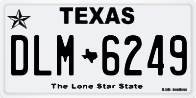TX license plate DLM6249